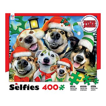 Ceaco 400 pc Holiday Dog Selfies Together Time Puzzle