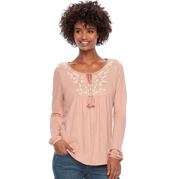 Women's Sonoma Goods For Life® Embroidered Peasant Top