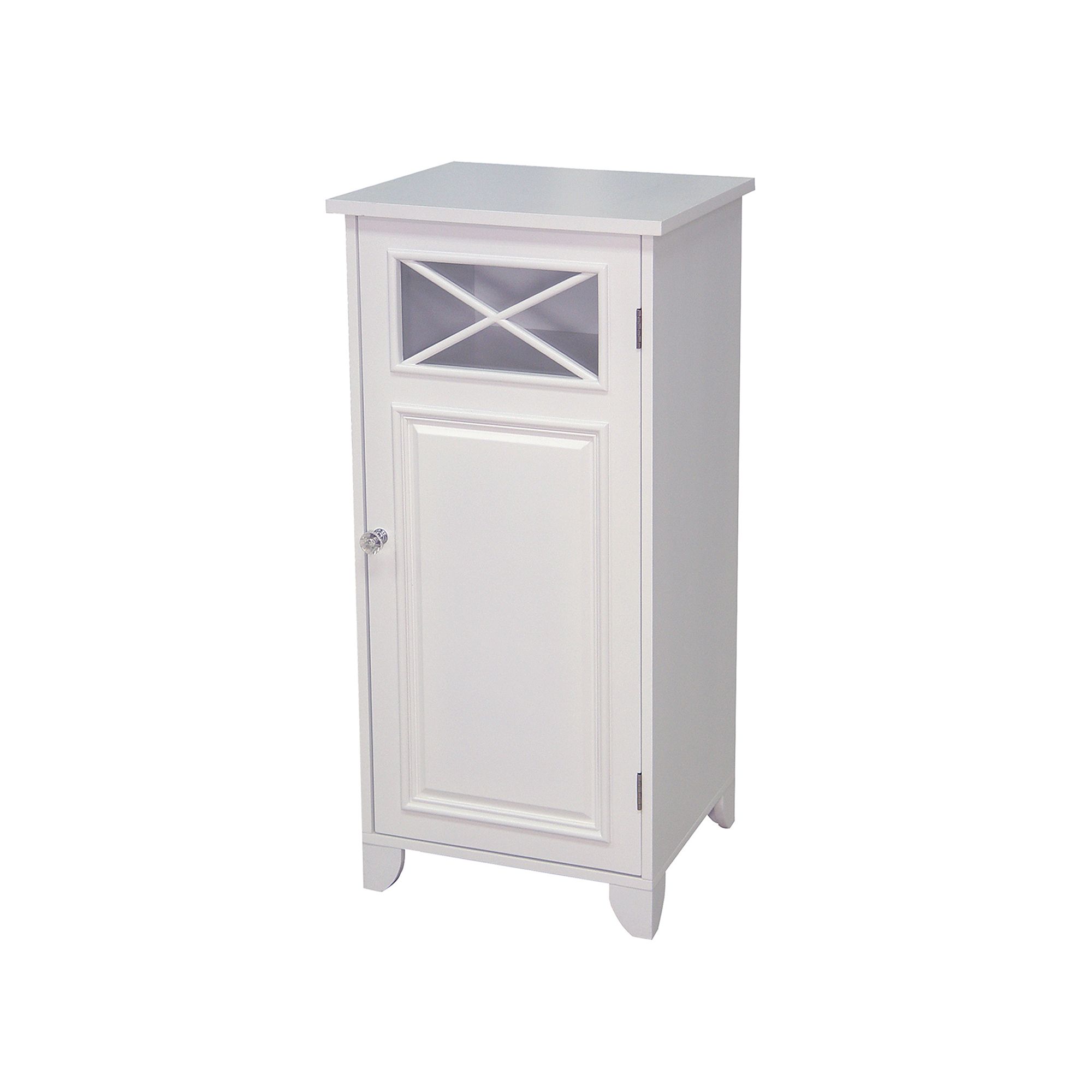Elegant Home Fashions Dawson Single-Door Floor Cabinet, White