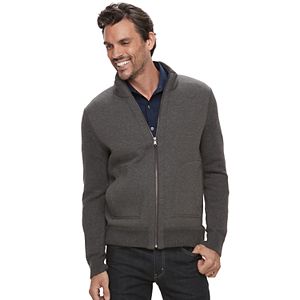 Men's Marc Anthony Slim-Fit Mixed Media Sweater Jacket
