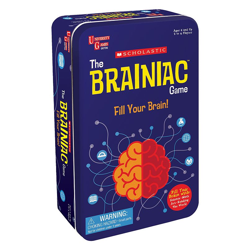 UPC 794764007060 product image for Scholastic Brainiac Tin by University Games, Multicolor | upcitemdb.com