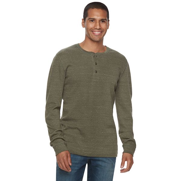 Men's Sonoma Goods For Life® Classic-Fit Soft-Touch Stretch Thermal Henley