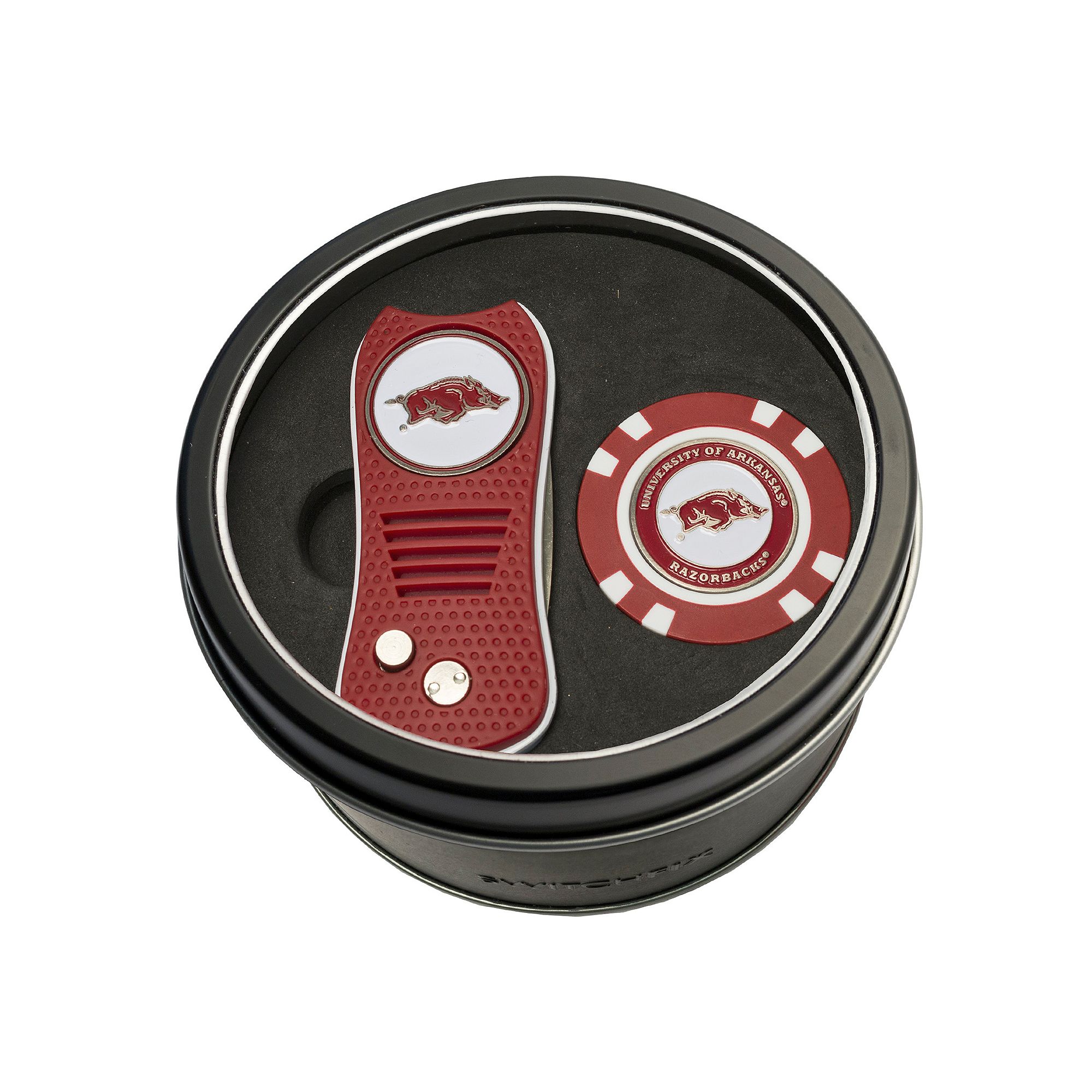 Team Golf Arkansas Razorbacks Switchfix Divot Tool & Golf Chip Set