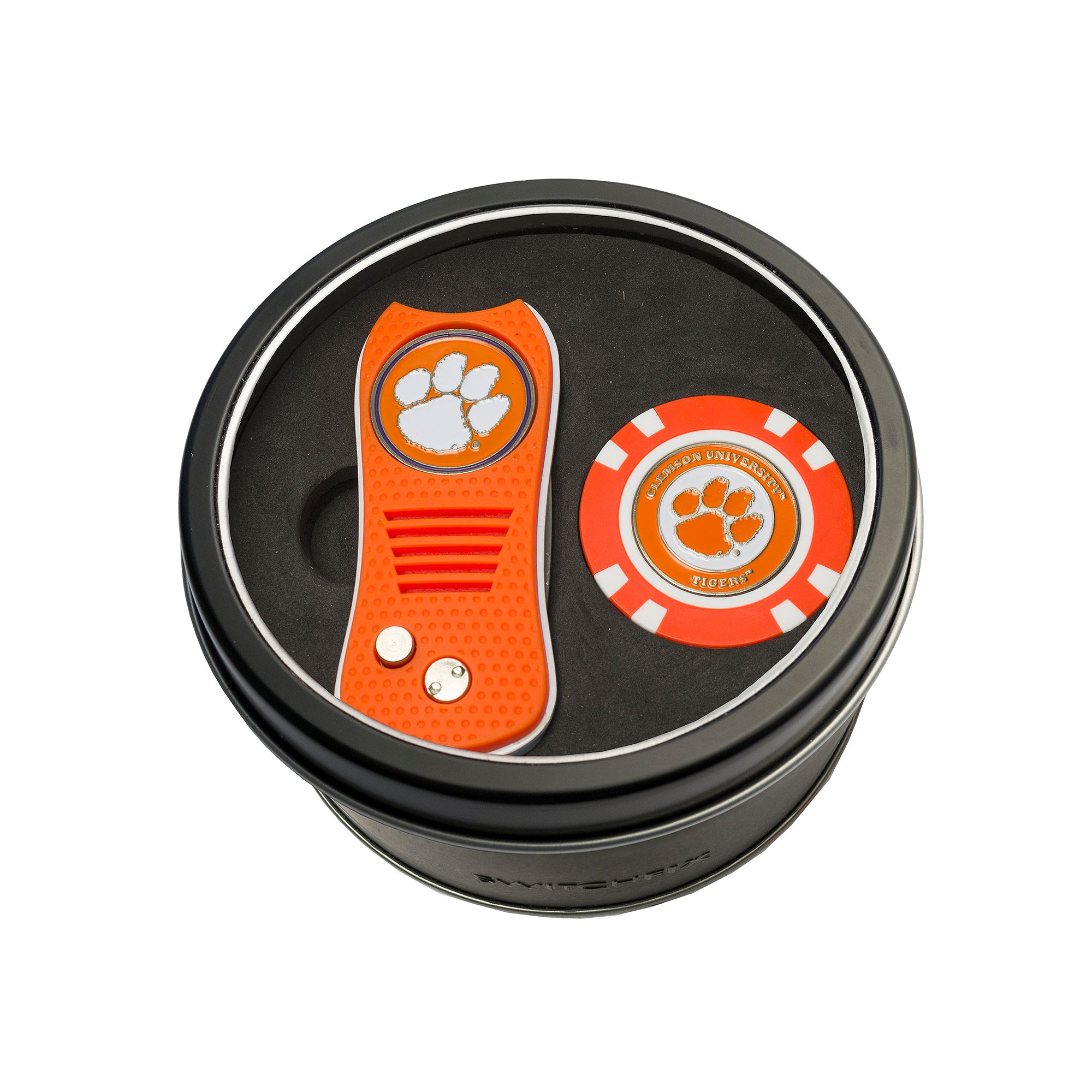 Team Golf Clemson Tigers Switchfix Divot Tool & Golf Chip Set