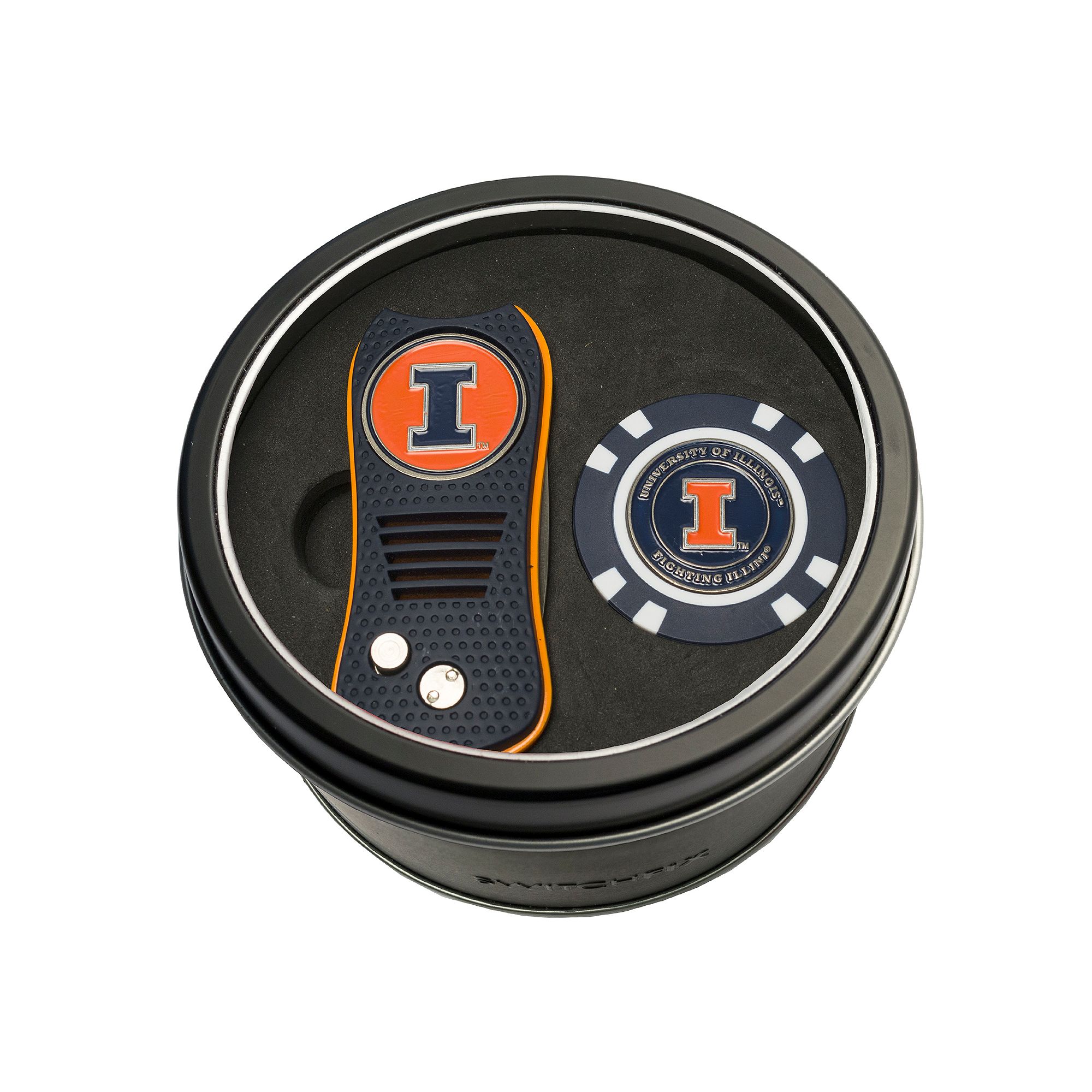 Team Golf Illinois Fighting Illini Switchfix Divot Tool & Golf Chip Set