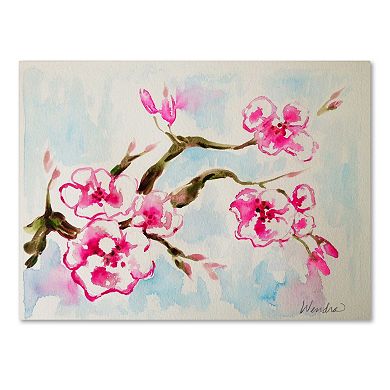 Trademark Fine Art Cherry Blossom Canvas Wall Art