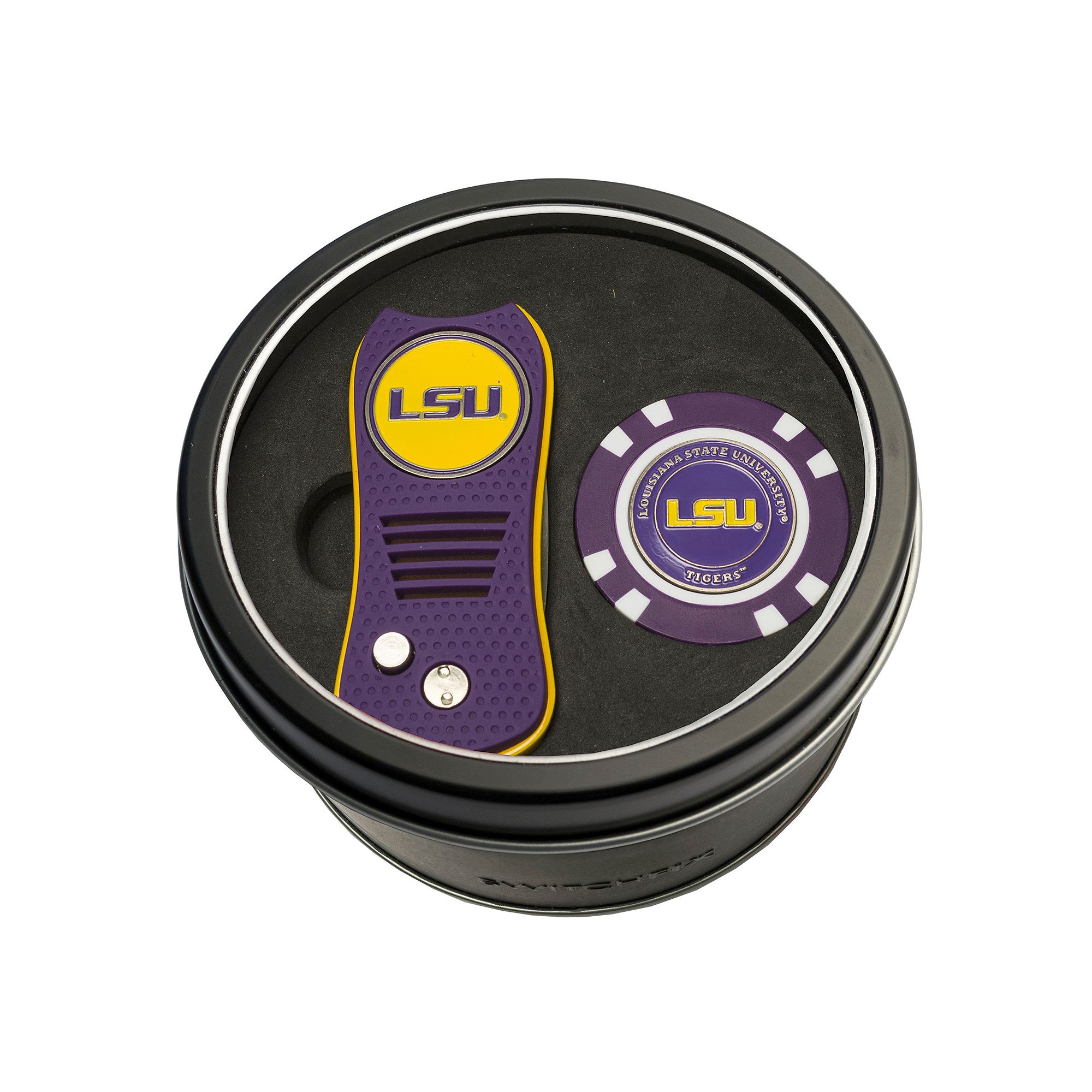 Team Golf LSU Tigers Switchfix Divot Tool & Golf Chip Set