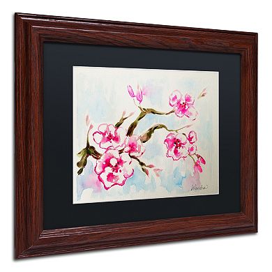 Trademark Fine Art Cherry Blossom Framed Wall Art