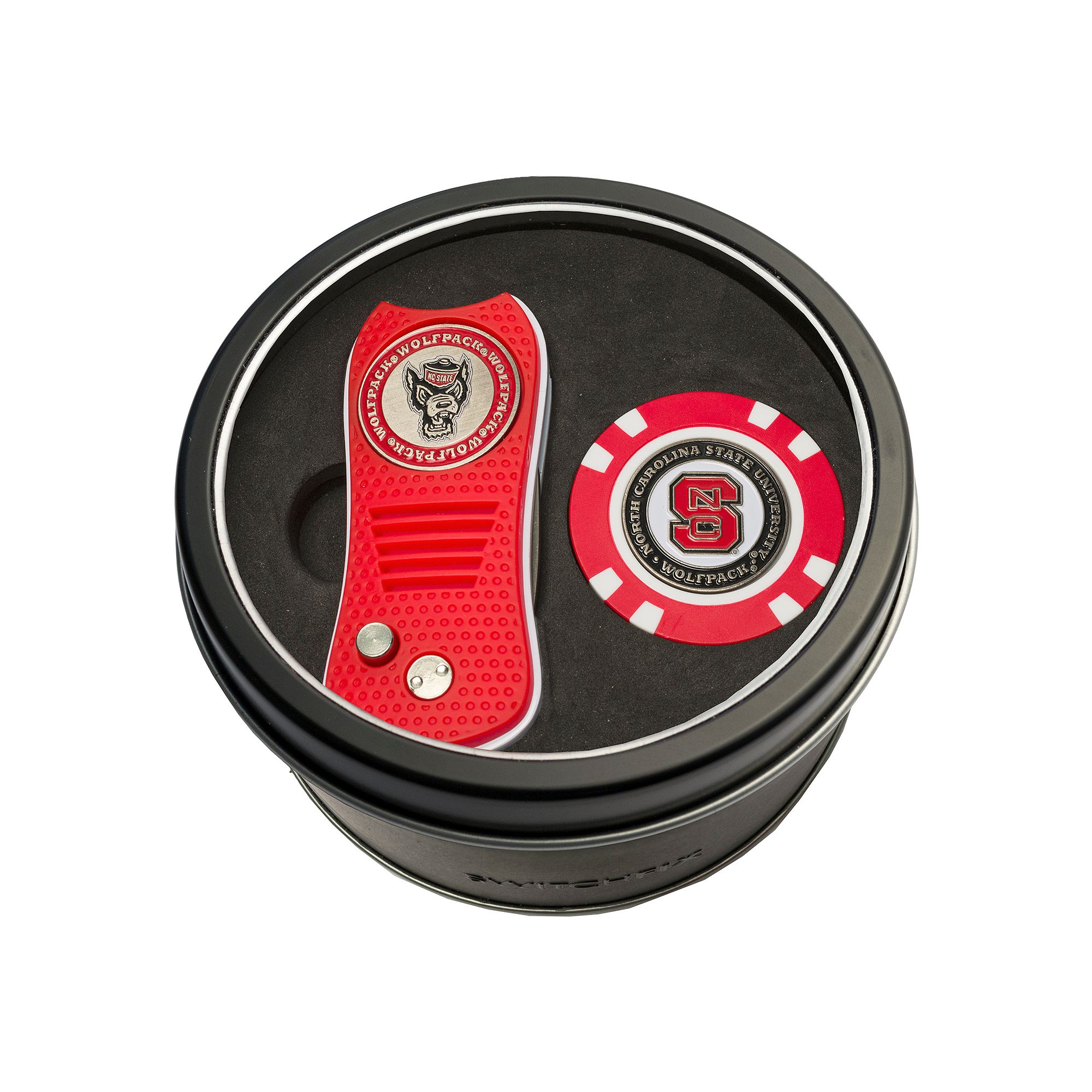 Team Golf North Carolina State Wolfpack Switchfix Divot Tool & Golf Chip Se