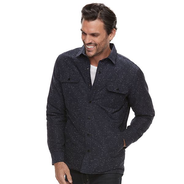 Men's Marc Anthony Slim-Fit Wool-Blend Quilted Shirt Jacket