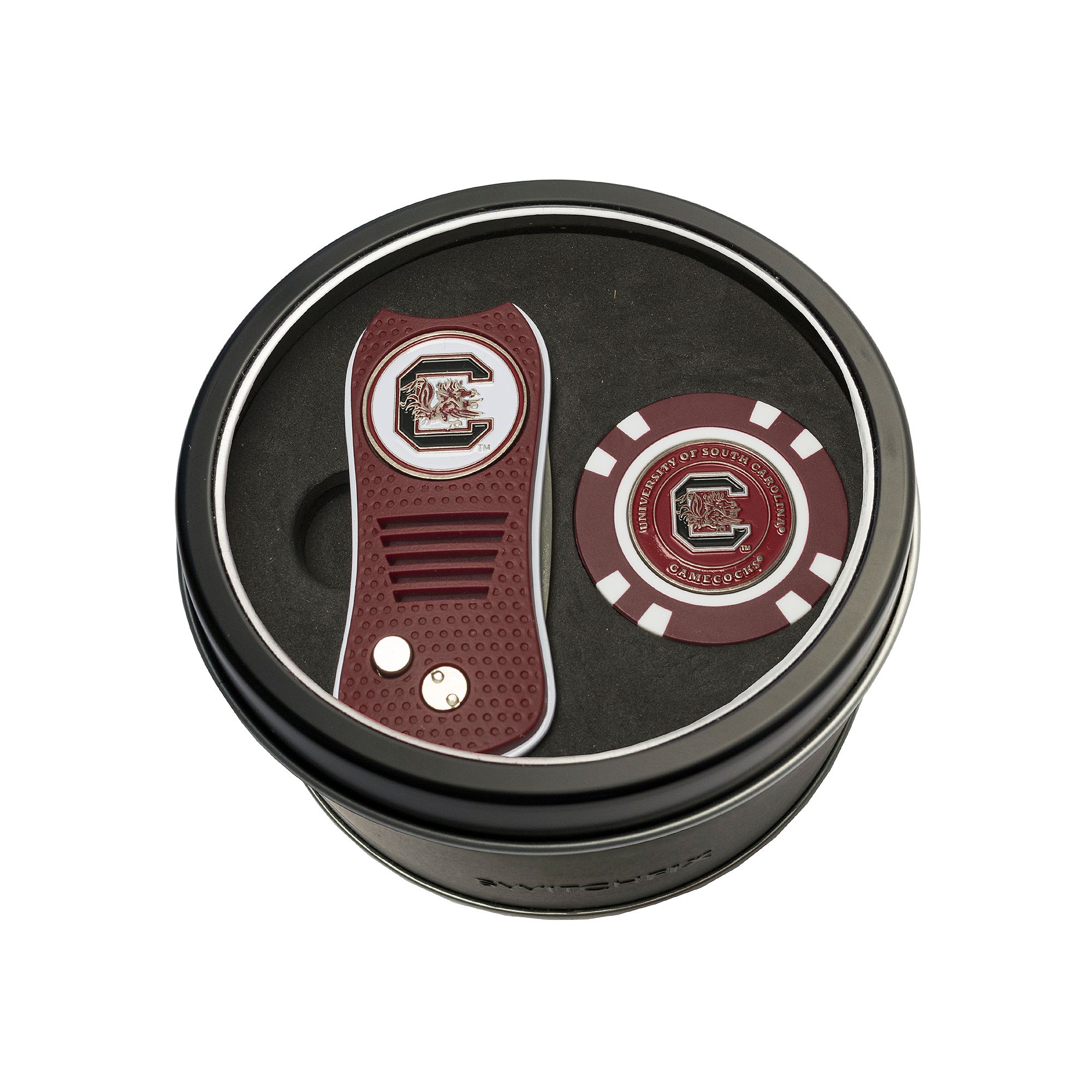 Team Golf South Carolina Gamecocks Switchfix Divot Tool & Golf Chip Set