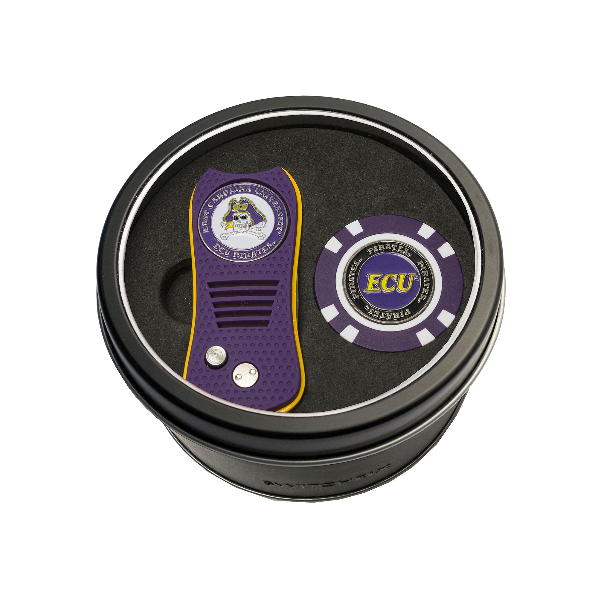 Team Golf East Carolina Pirates Switchfix Divot Tool & Golf Chip Set, Ecu T