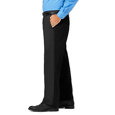 Men’s J.M. Haggar Luxury Comfort Premium Flex-Waist Classic-Fit 4-Way Stretch Flat-Front Casual Pants