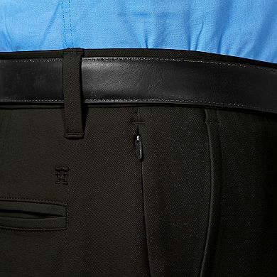 Men’s J.M. Haggar Luxury Comfort Premium Flex-Waist Classic-Fit 4-Way Stretch Flat-Front Casual Pants