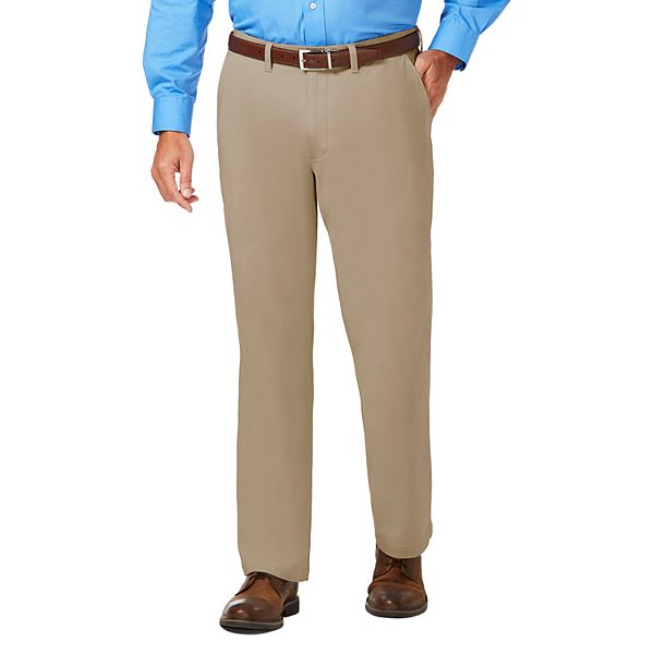 Men's J.M. Haggar® Luxury Comfort Premium Flex-Waist Classic-Fit 4-Way  Stretch Flat-Front Casual Pants