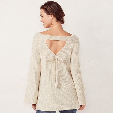 Women's LC Lauren Conrad Ribbed Boatneck Sweater