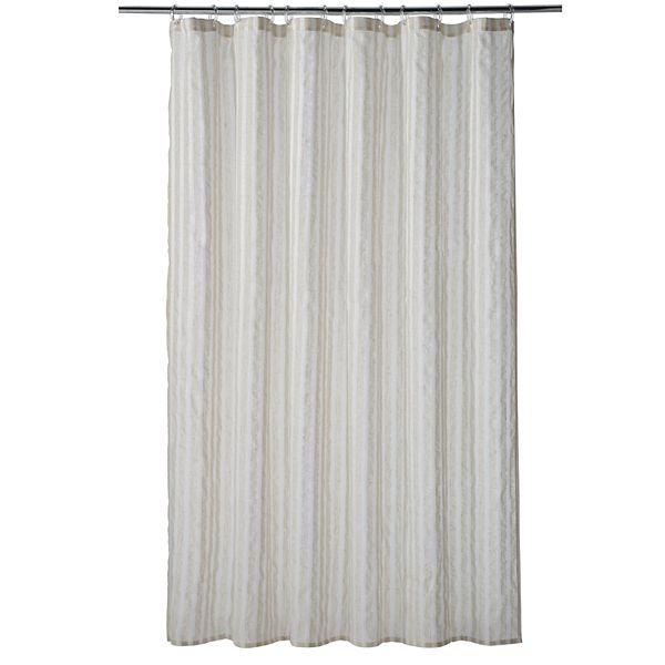 Home Classics Linen Stripe Shower Curtain, Classic Shower Curtains