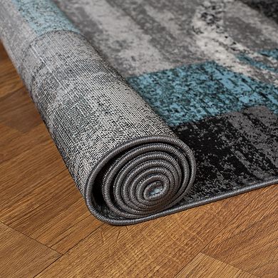World Rug Gallery Toscana Contemporary Abstract Circle Rug