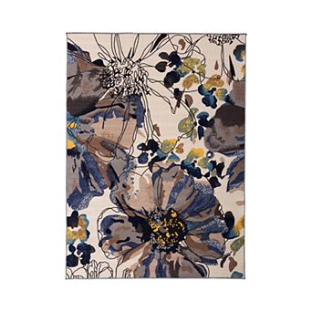 World Rug Gallery Avora Modern Colorful Floral Rug