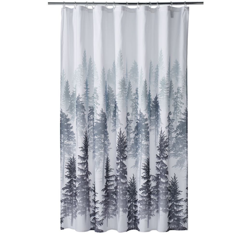 The Big One Forest Shower Curtain Bathroom
