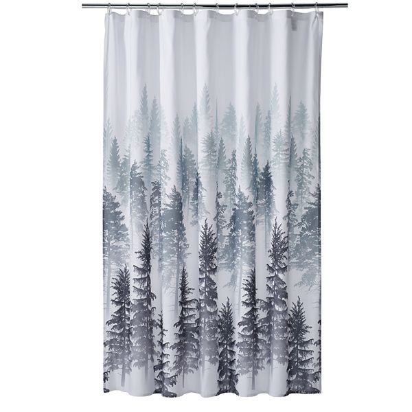 The Big One Forest Shower Curtain, Forest Shower Curtain