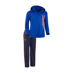 Baby Boy Under Armour Roster Blue Hoodie & Pants Track Suit Set