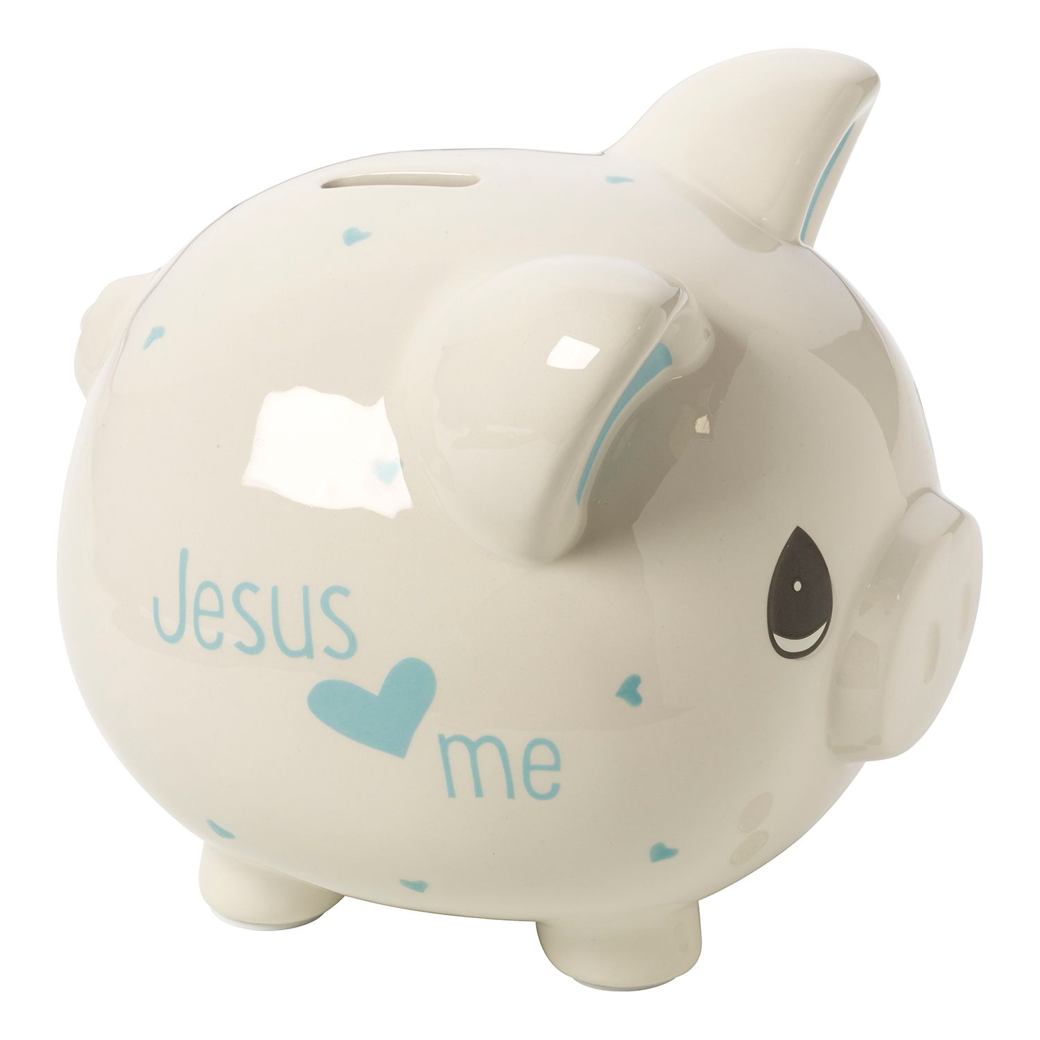 blue piggy bank