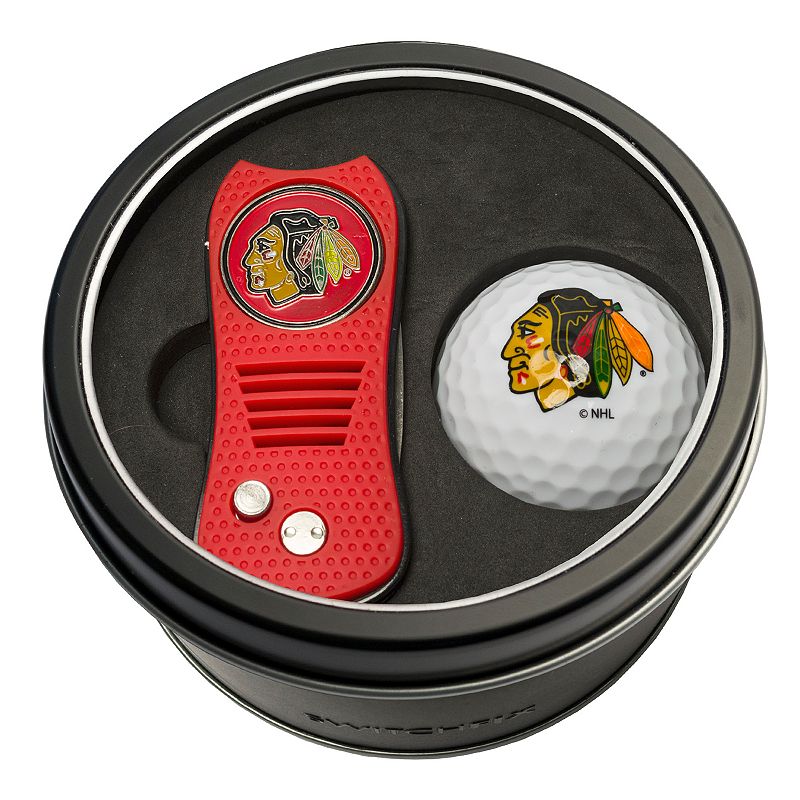 UPC 637556135568 product image for Team Golf Chicago Blackhawks Switchfix Divot Tool & Golf Ball Set | upcitemdb.com