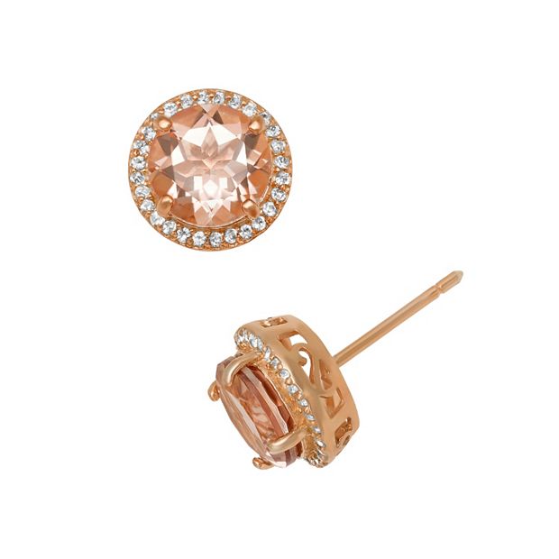 Kohls on sale morganite earrings