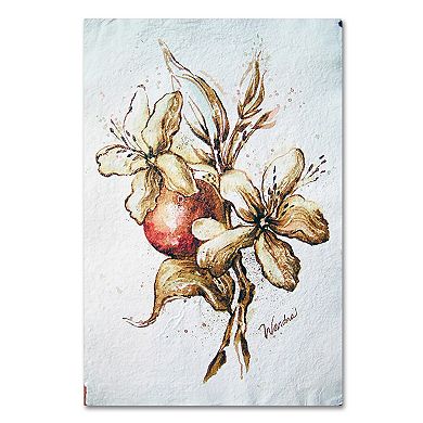 Trademark Fine Art Coffee Flower & Bean Canvas Wall Art