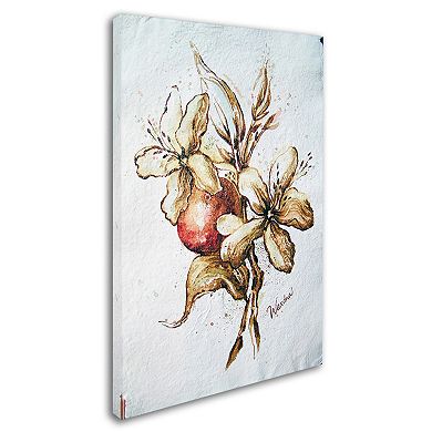 Trademark Fine Art Coffee Flower & Bean Canvas Wall Art