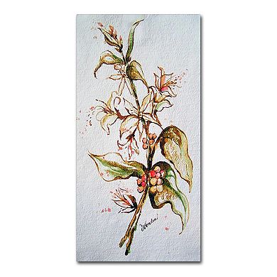 Trademark Fine Art Coffee Flowers Canvas Wall Art