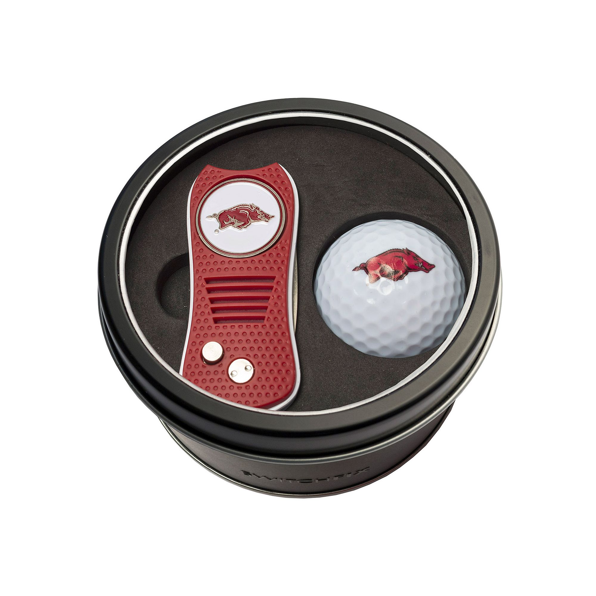 Team Golf Arkansas Razorbacks Switchfix Divot Tool & Golf Ball Set