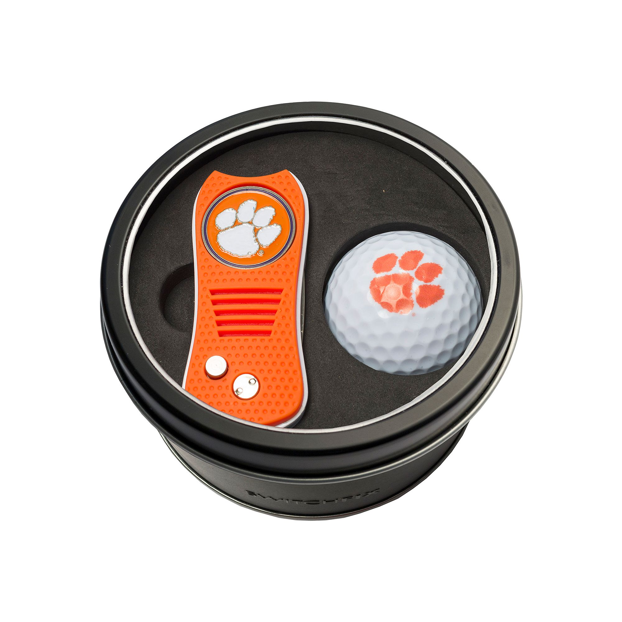 Team Golf Clemson Tigers Switchfix Divot Tool & Golf Ball Set