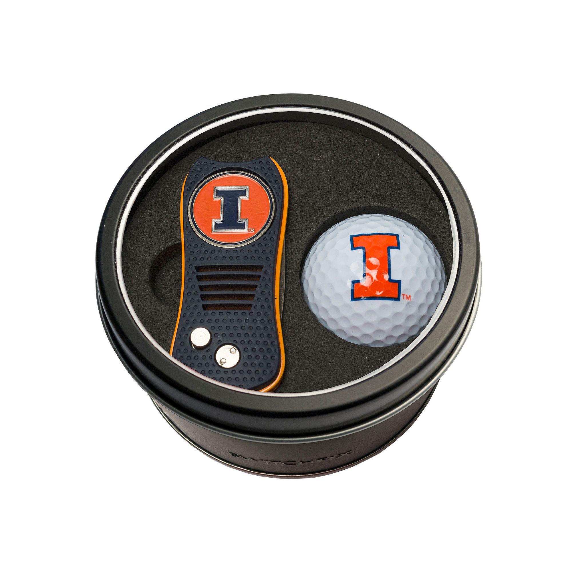Team Golf Illinois Fighting Illini Switchfix Divot Tool & Golf Ball Set