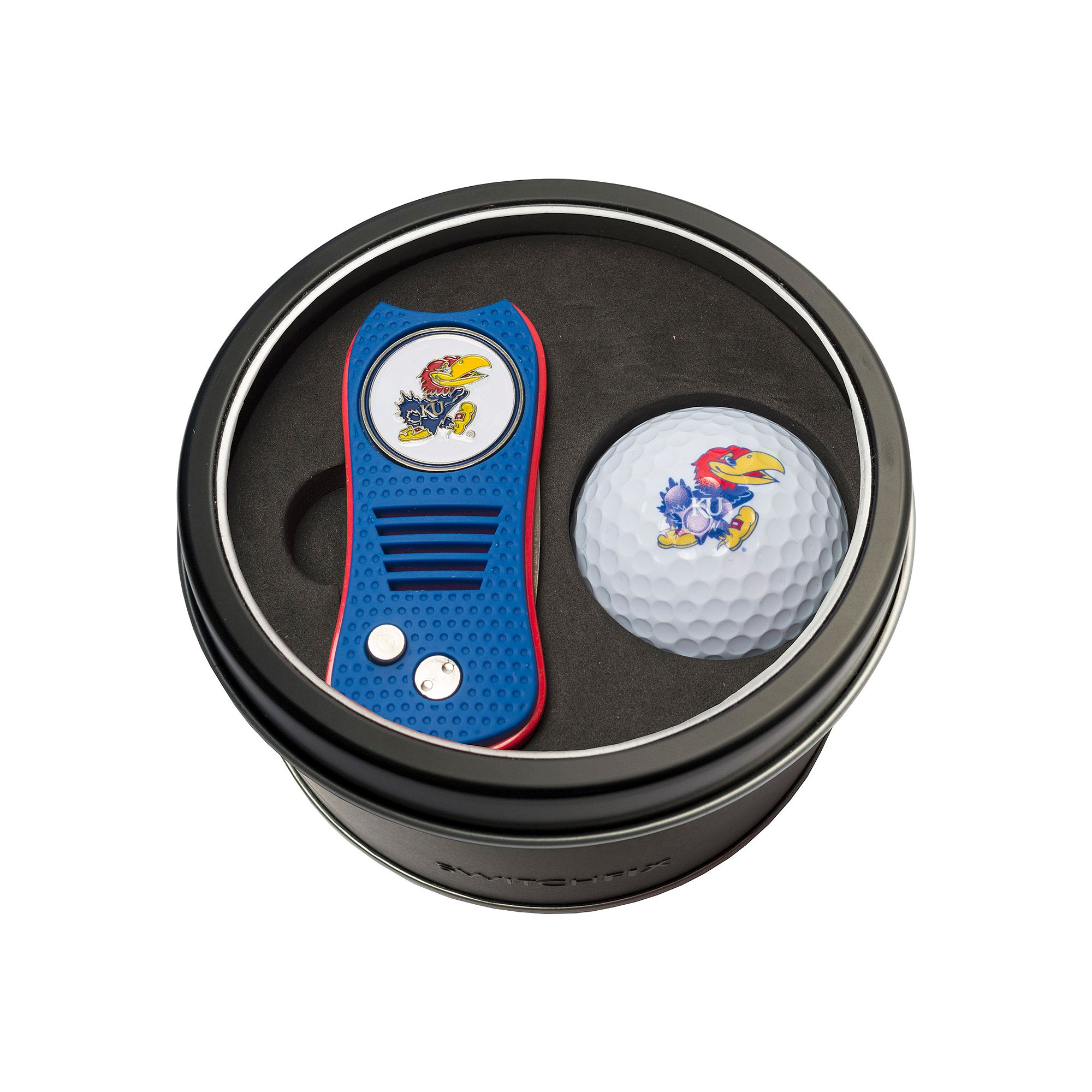 Team Golf Kansas Jayhawks Switchfix Divot Tool & Golf Ball Set