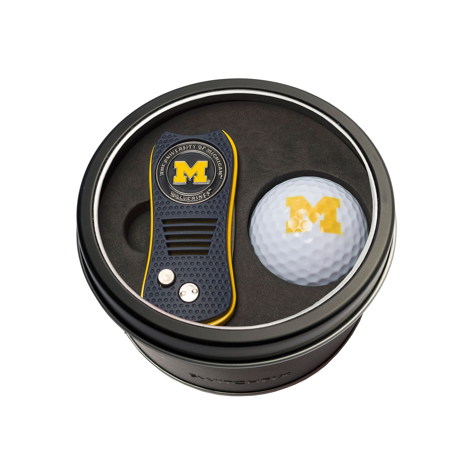 Team Golf Michigan Wolverines Switchfix Divot Tool & Golf Ball Set