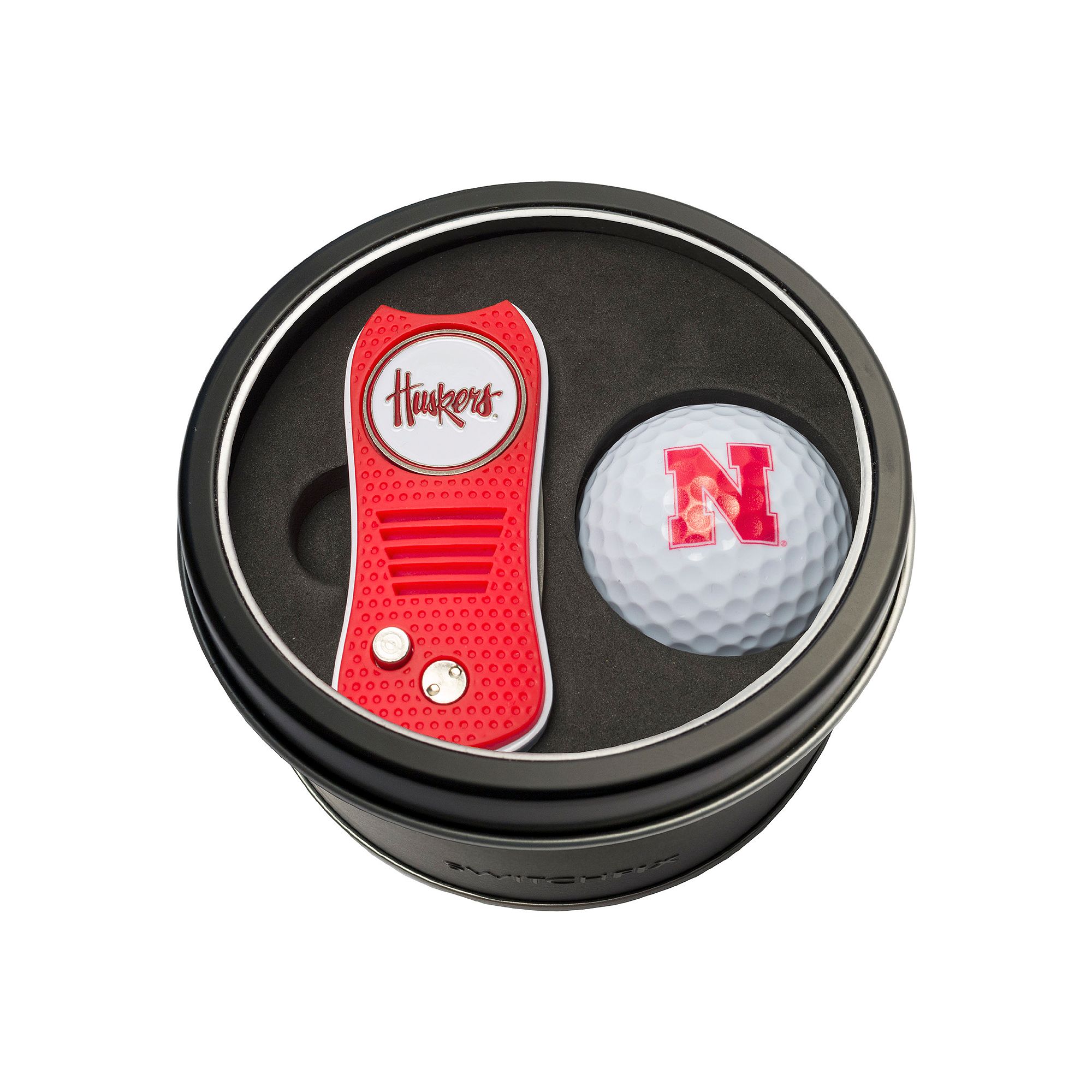 Team Golf Nebraska Cornhuskers Switchfix Divot Tool & Golf Ball Set
