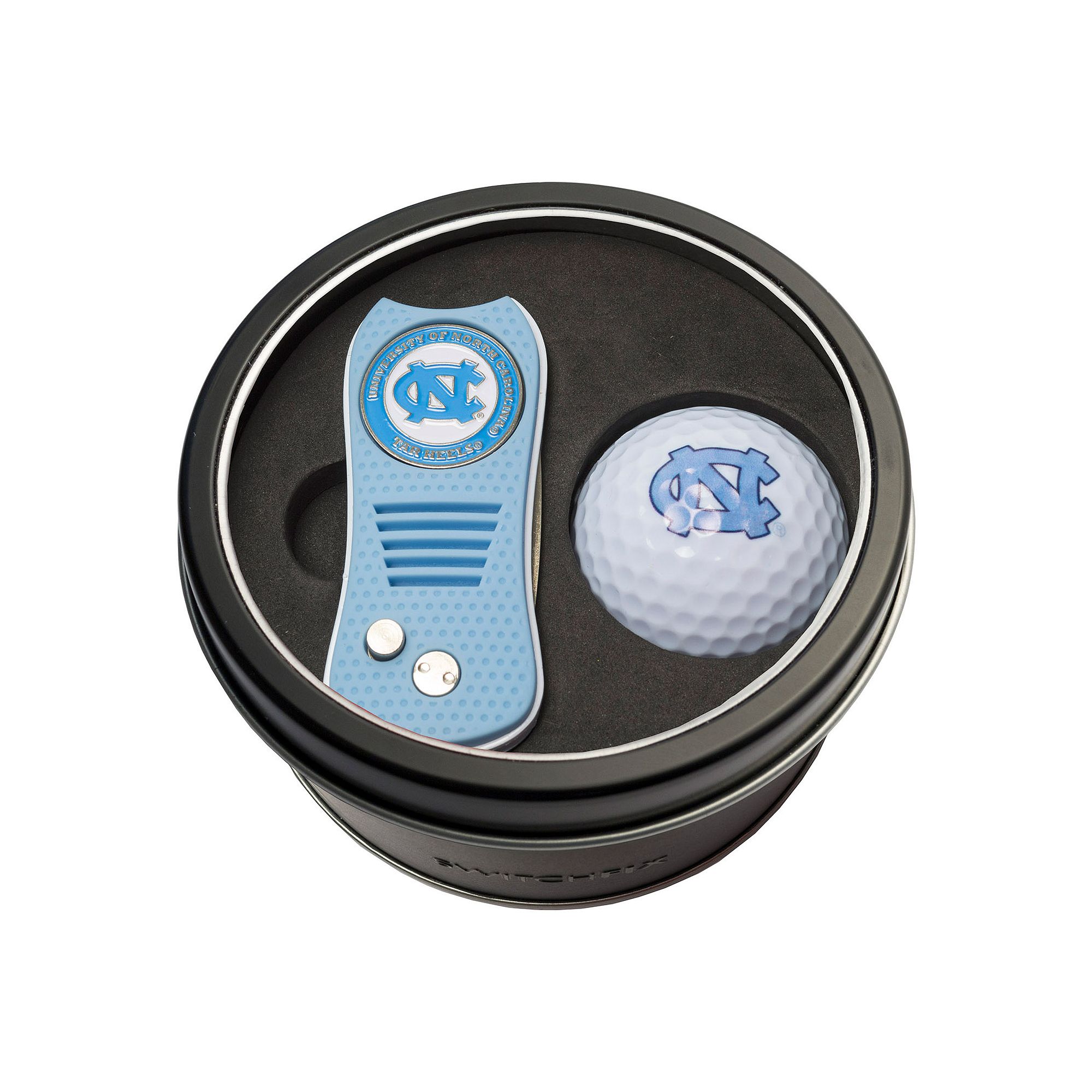 Team Golf North Carolina Tar Heels Switchfix Divot Tool & Golf Ball Set