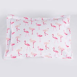 Grand Collection Flamingo Print Microfiber Quilt Set
