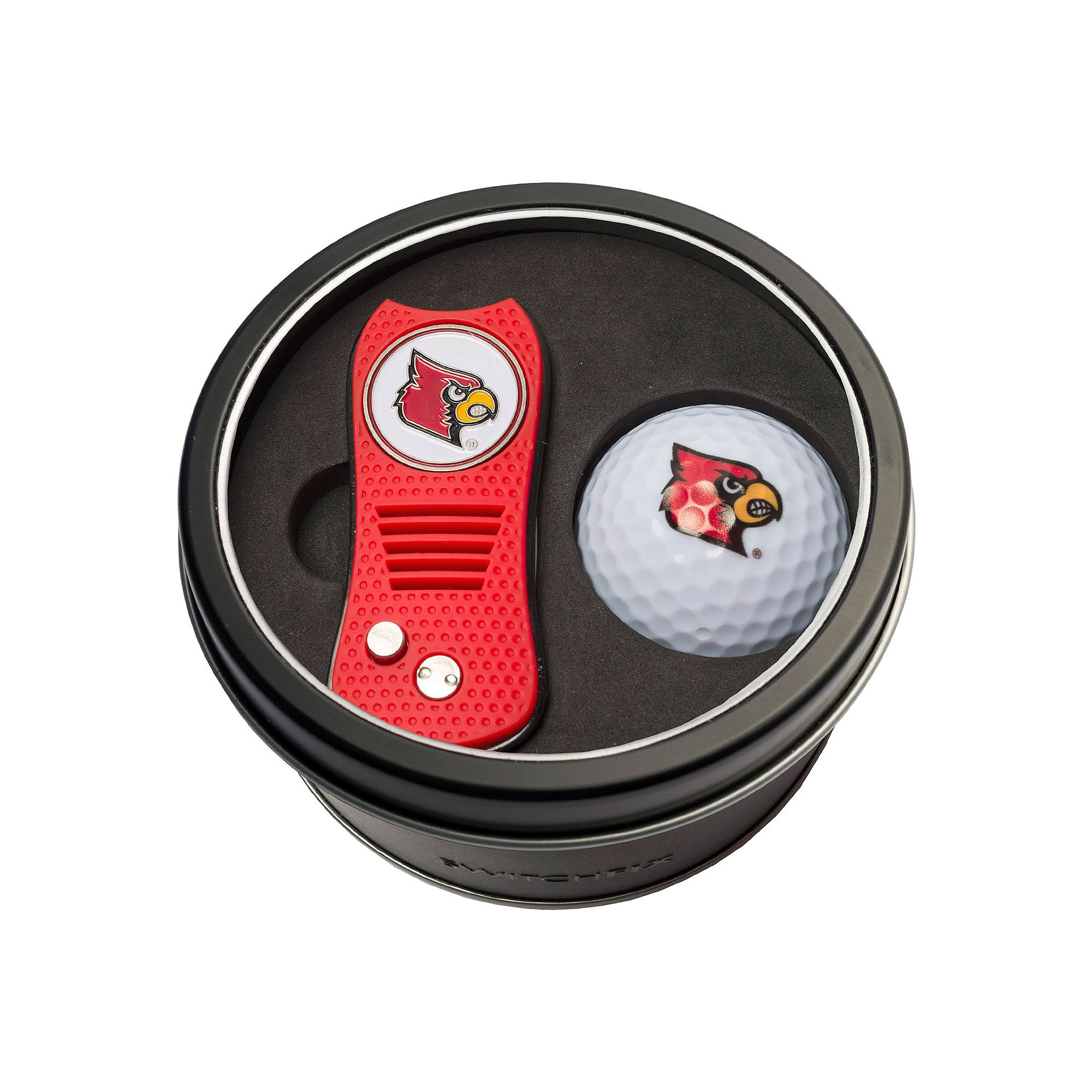 Team Golf Louisville Cardinals Switchfix Divot Tool & Golf Ball Set