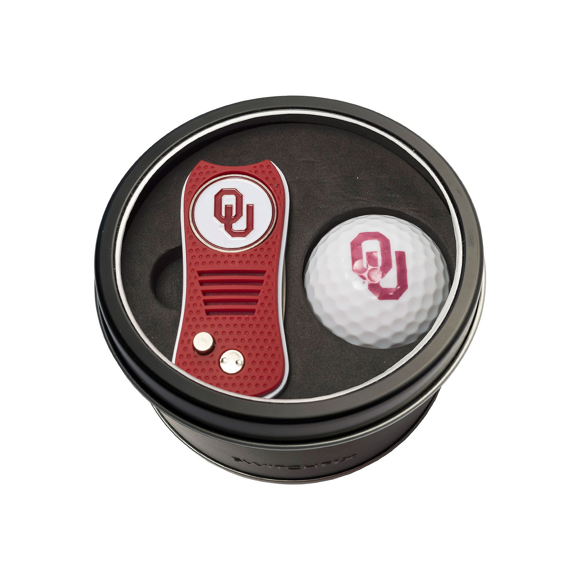 Team Golf Oklahoma Sooners Switchfix Divot Tool & Golf Ball Set