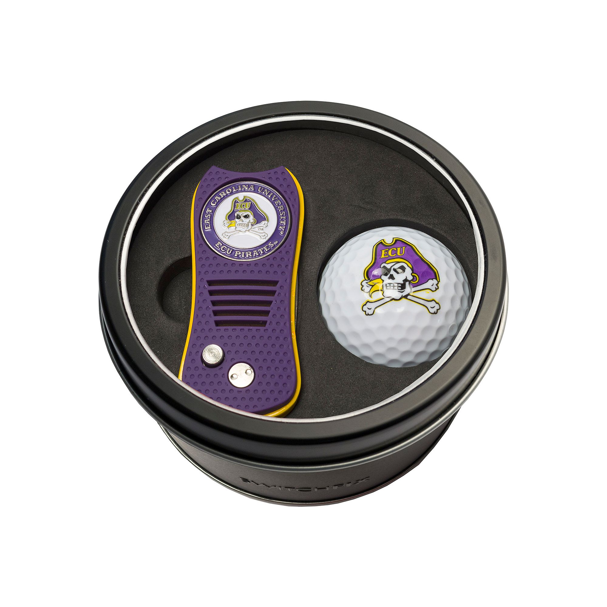 Team Golf East Carolina Pirates Switchfix Divot Tool & Golf Ball Set, Ecu T