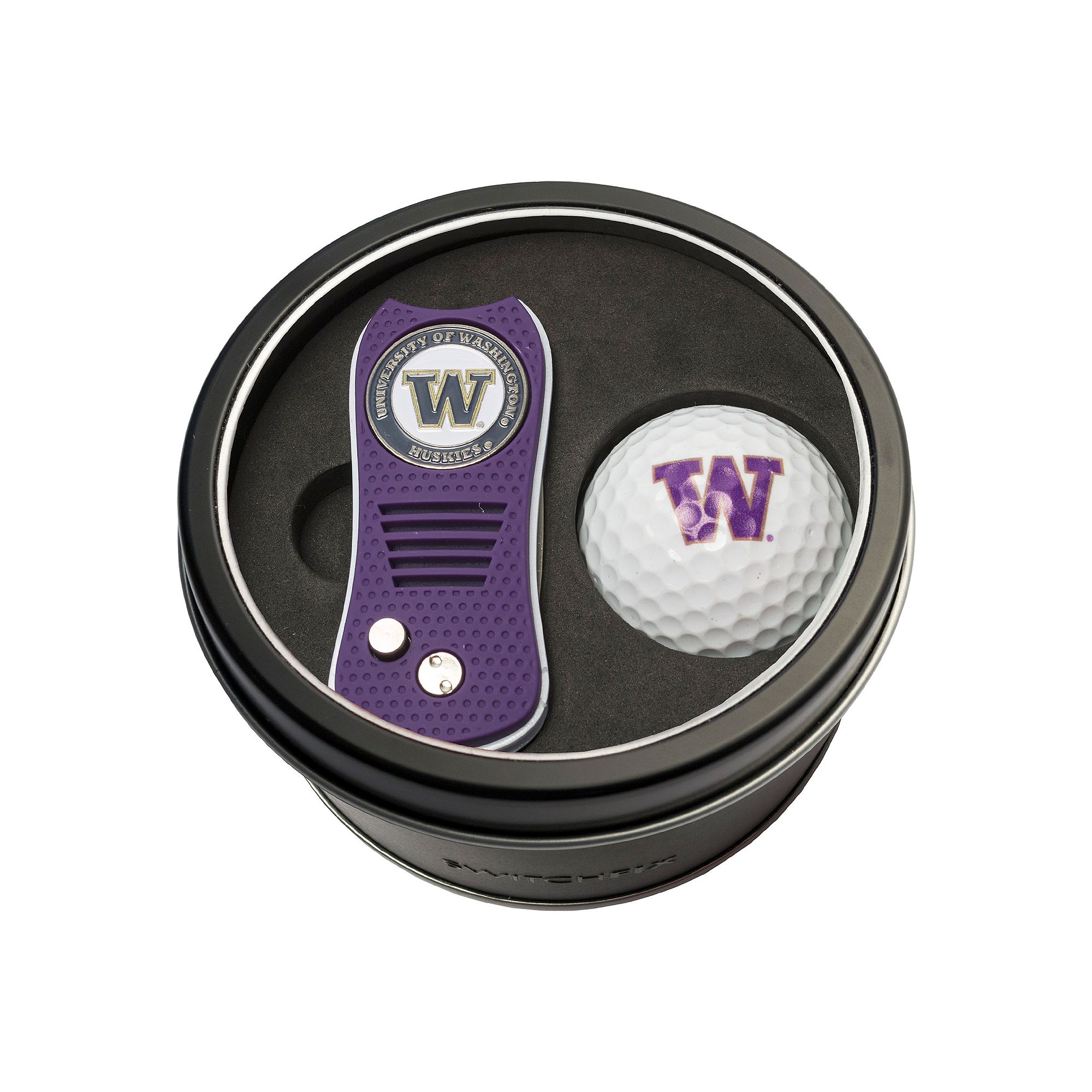 Team Golf Washington Huskies Switchfix Divot Tool & Golf Ball Set