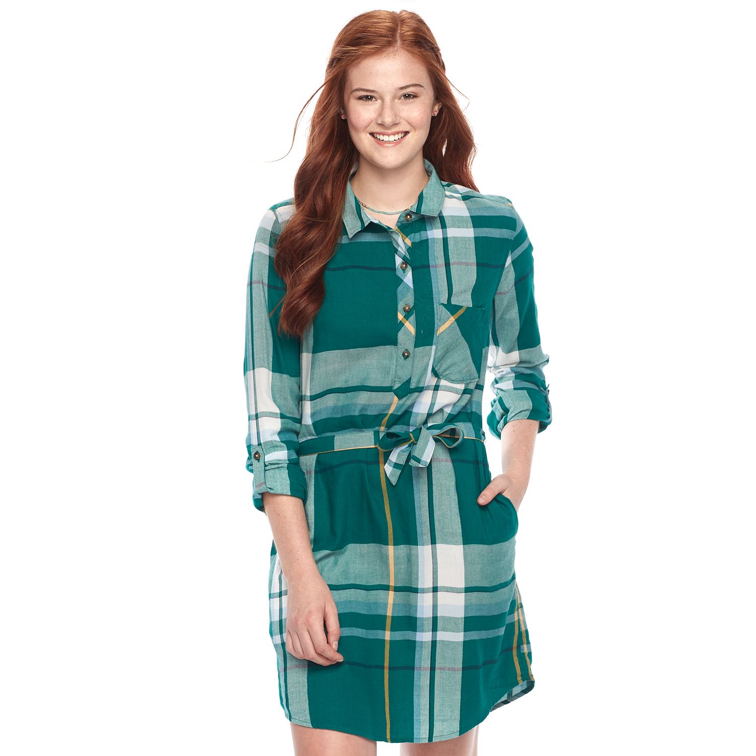 kohls plaid dress