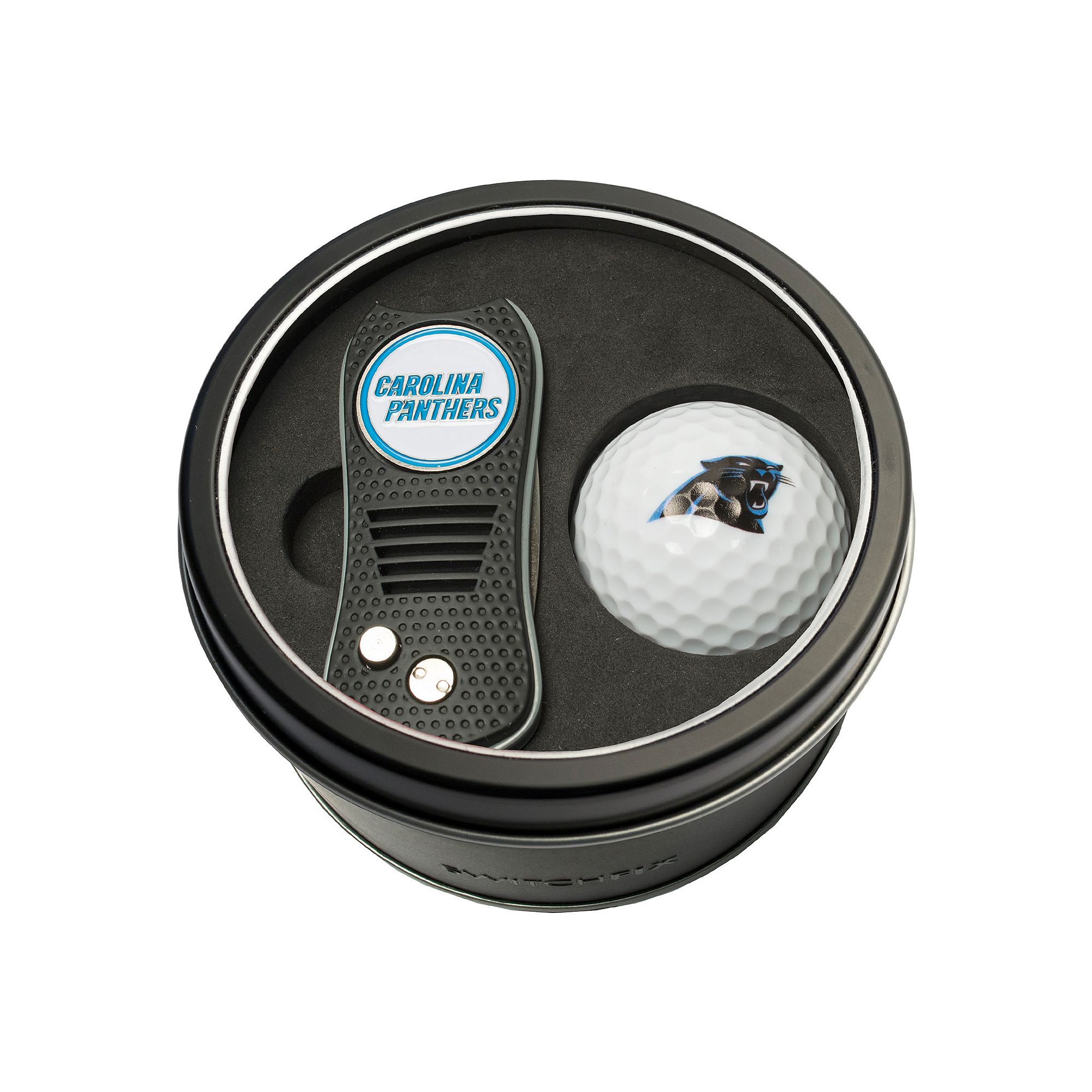 Team Golf Carolina Panthers Switchfix Divot Tool & Golf Ball Set