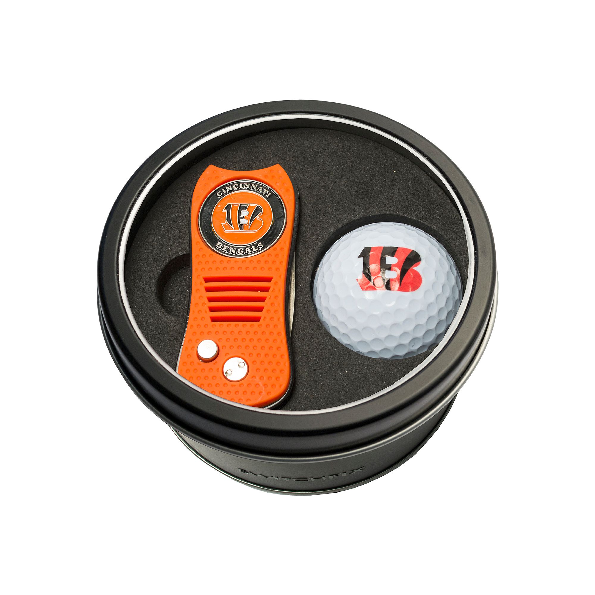 Team Golf Cincinnati Bengals Switchfix Divot Tool & Golf Ball Set