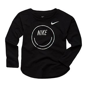 Toddler Girl Nike Smiley Long-Sleeved Tee