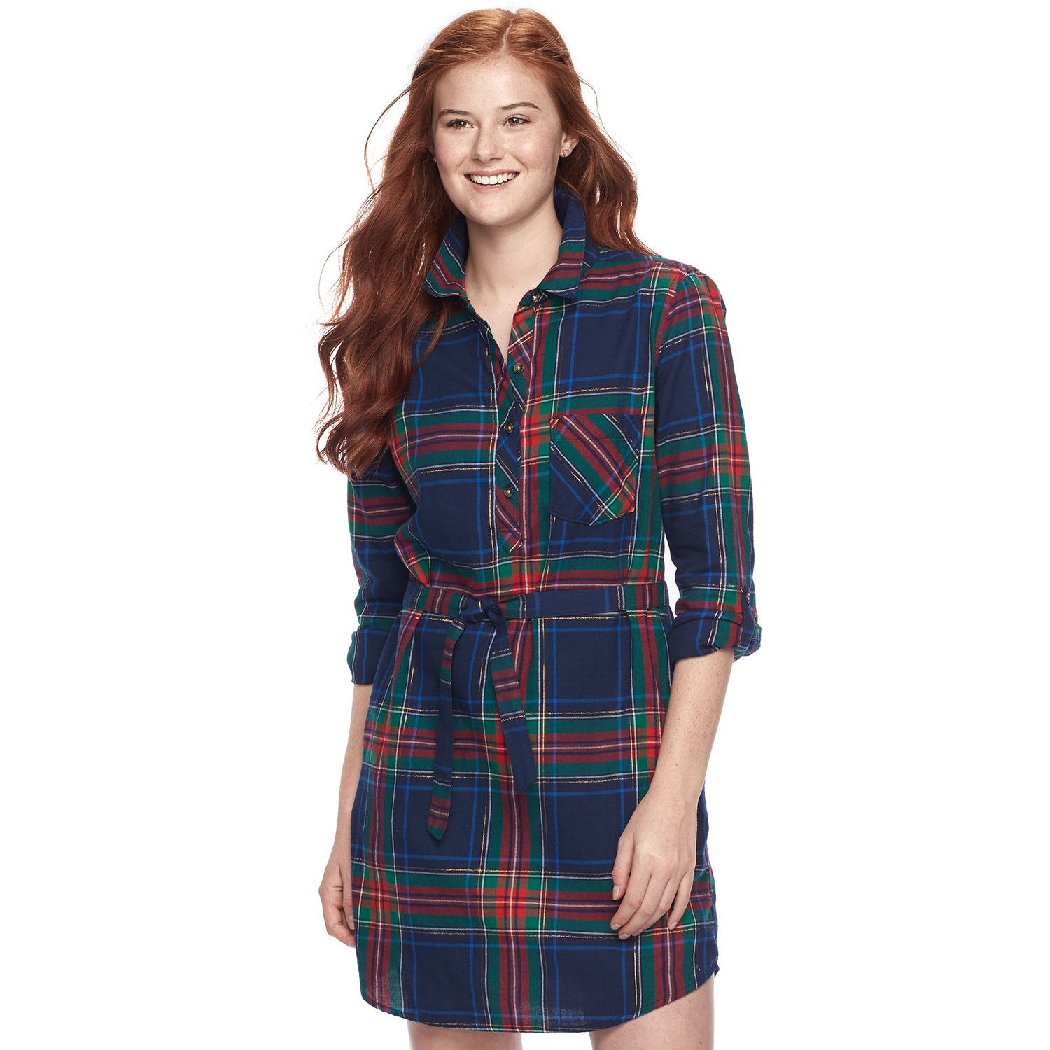 kohls plaid dress