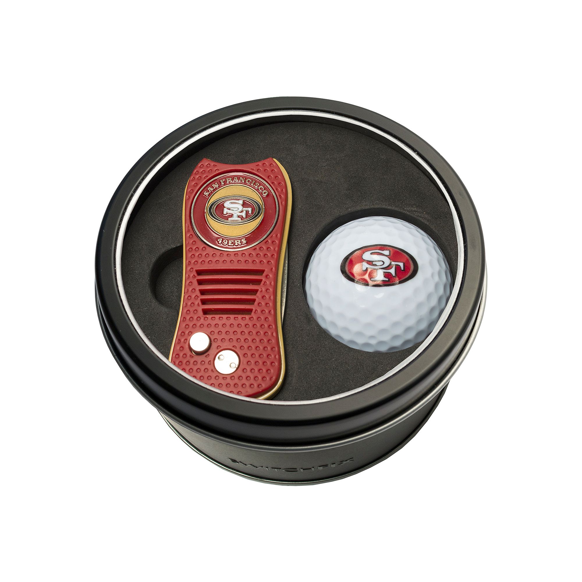 Team Golf San Francisco 49ers Switchfix Divot Tool & Golf Ball Set